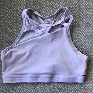 Lilac Nike sports bra - asymmetrical